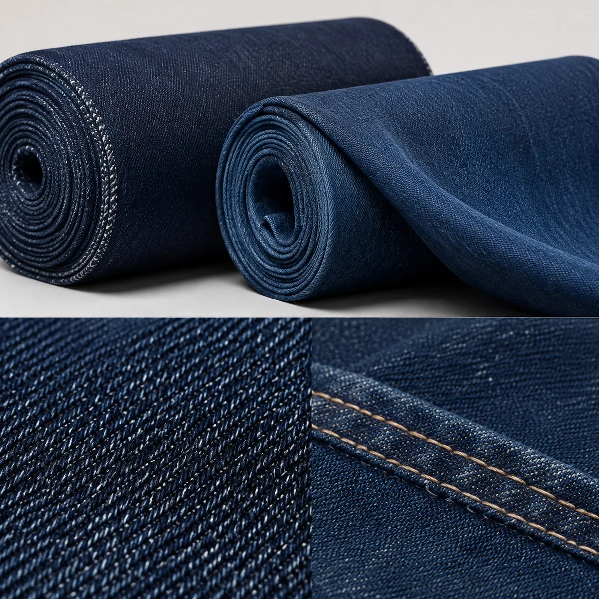 Denim rígido y stretch