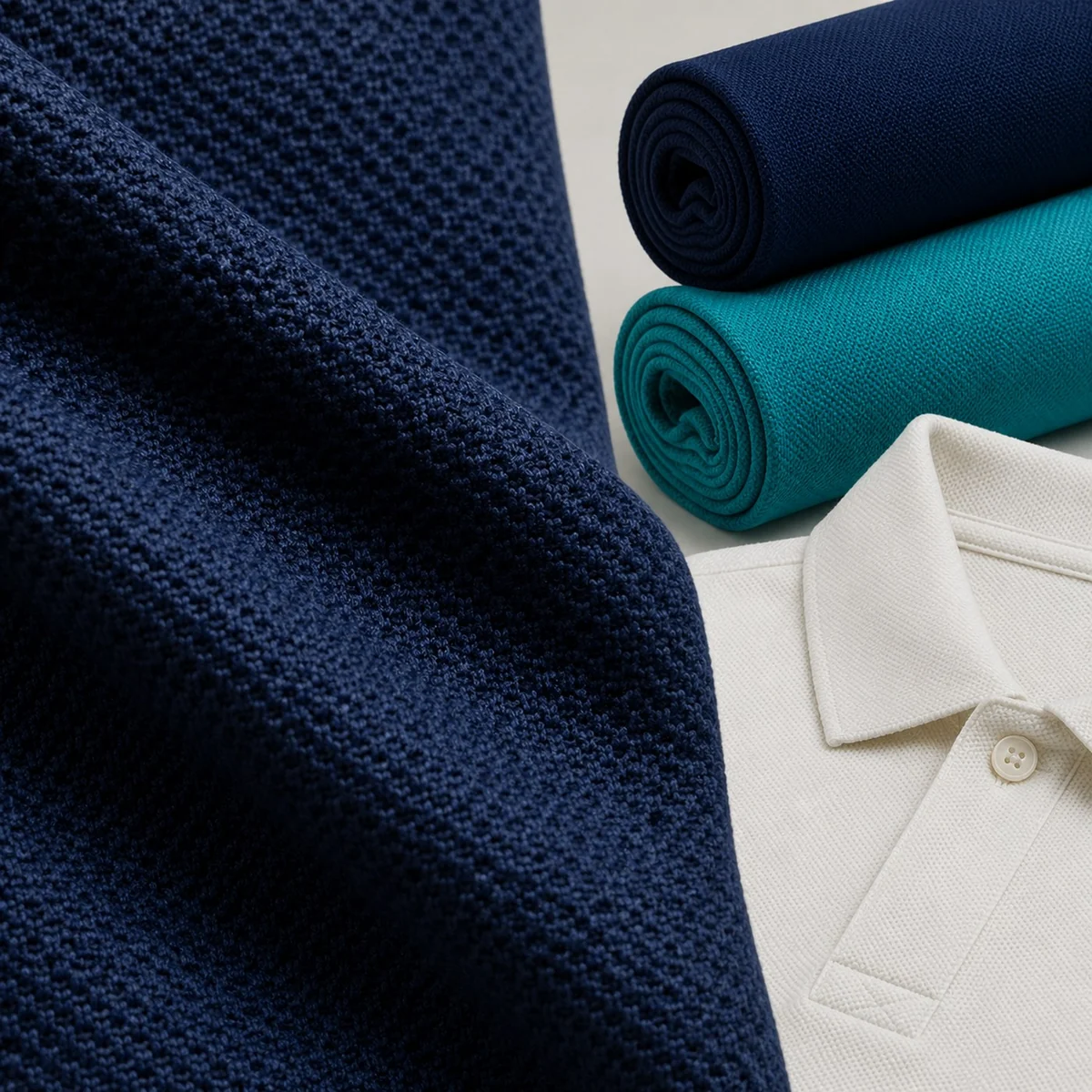 Piqué para polos y uniformes